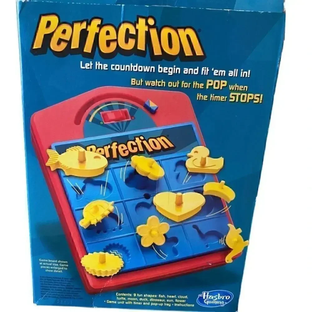 Hasbro Perfection Strategy/ Counting Game Travel Fun